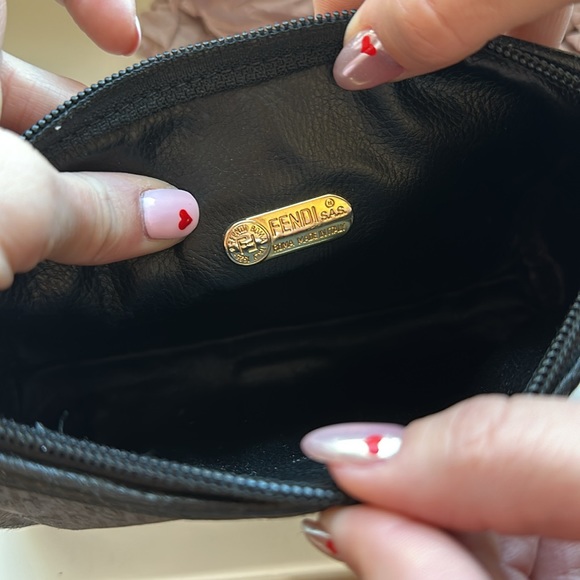 Authentic FENDI clutch with added chrome unbranded chain. - Picture 7 of 9